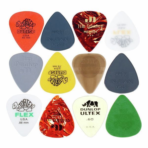 Dunlop Acoustic Guitar Picks - Variety Pack - 12 Pack