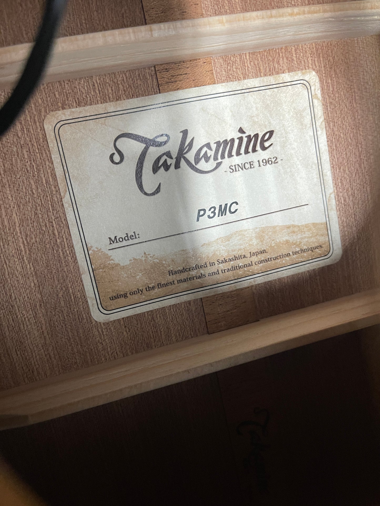 Takamine P3MC Pro Series 3 S/N 60100124