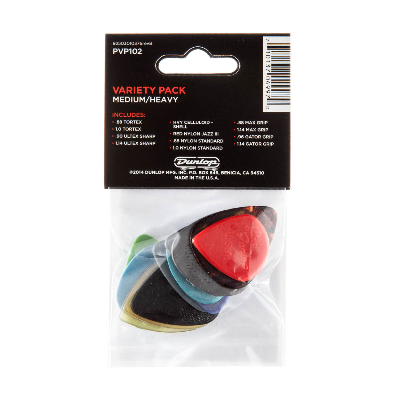 Dunlop Picks Variety Pack - Med/Hvy - 12 Pack