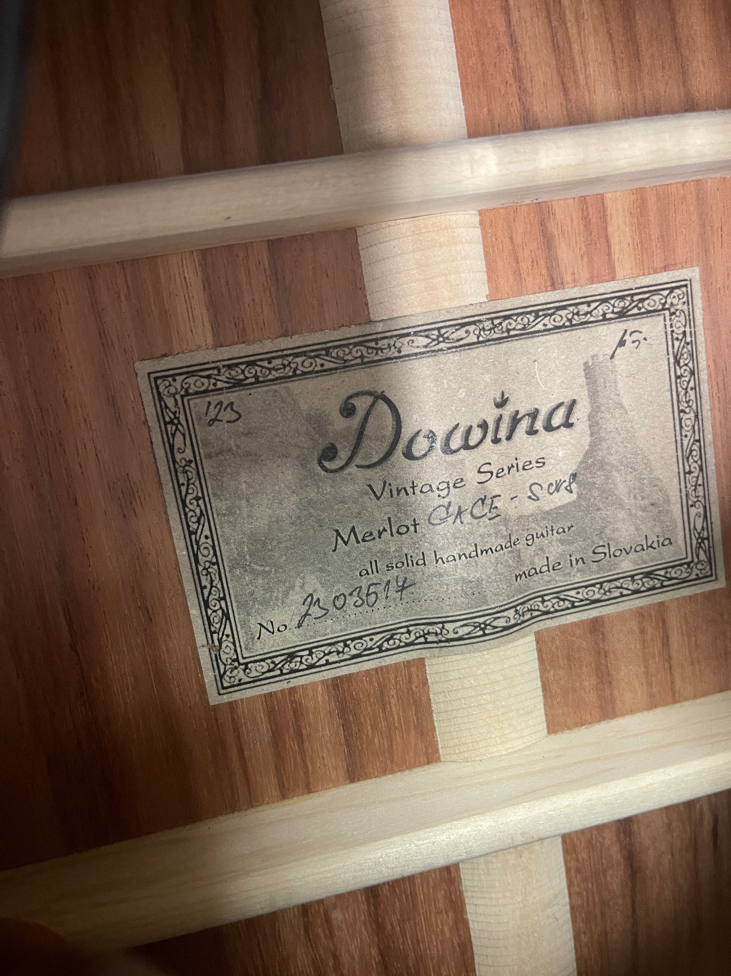Dowina Merlot Vintage Series GACE E SWS #2303617