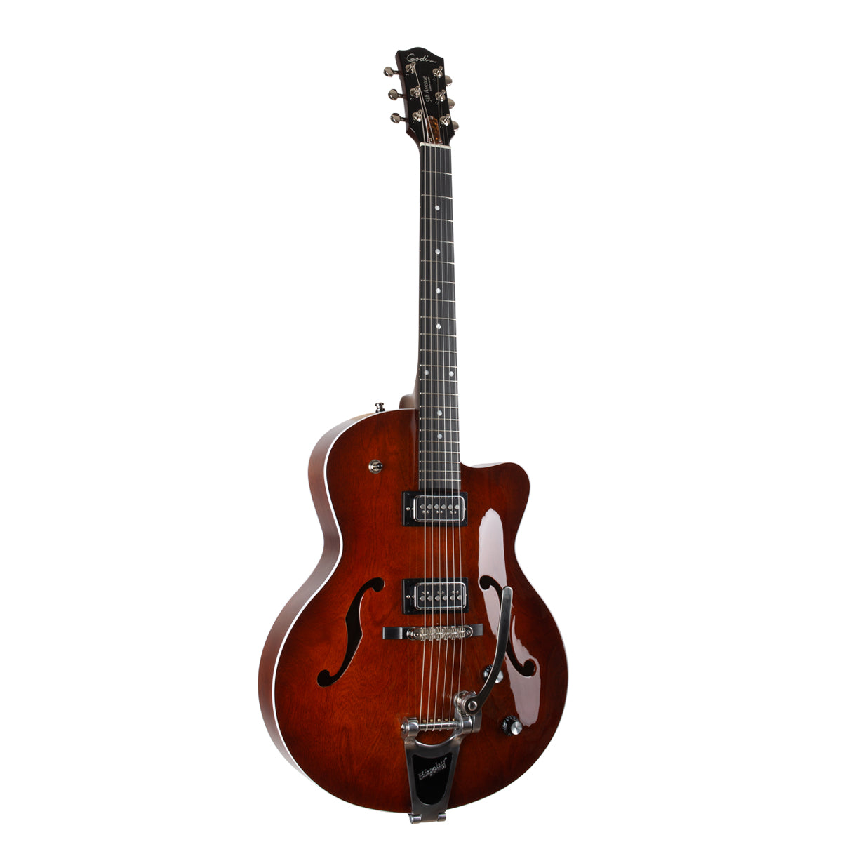 Godin 5th Ave Uptown T-Armond Havana Burst Electric Guitar