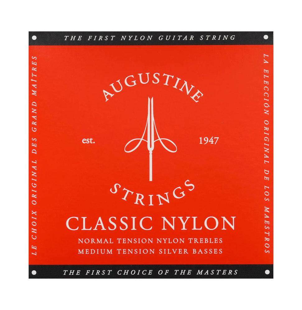 Augustine Classic-Red Medium Tension Classical Guitar Strings