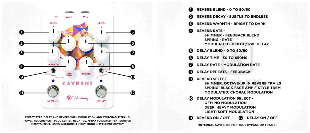 Keeley Caverns Delay Reverb V2 Pedal