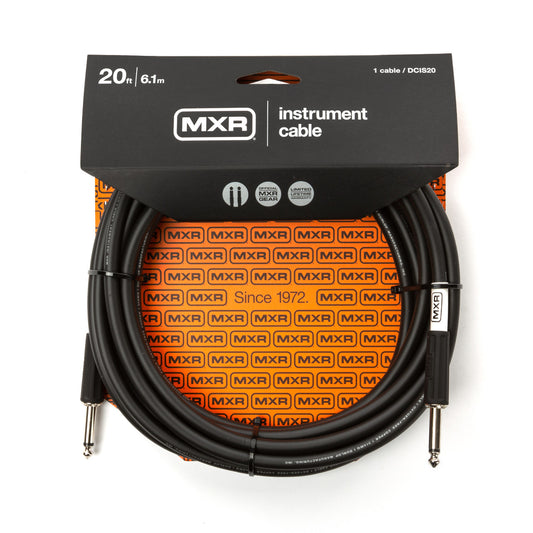Dunlop DCIS20 MXR Standard Instrument Cable 20’ Straight to Straight