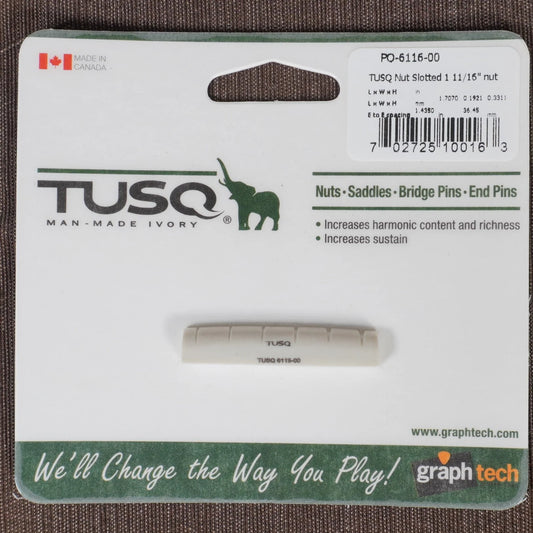 Graph Tech Tusq Guitar Nut Slotted 1 11/16"