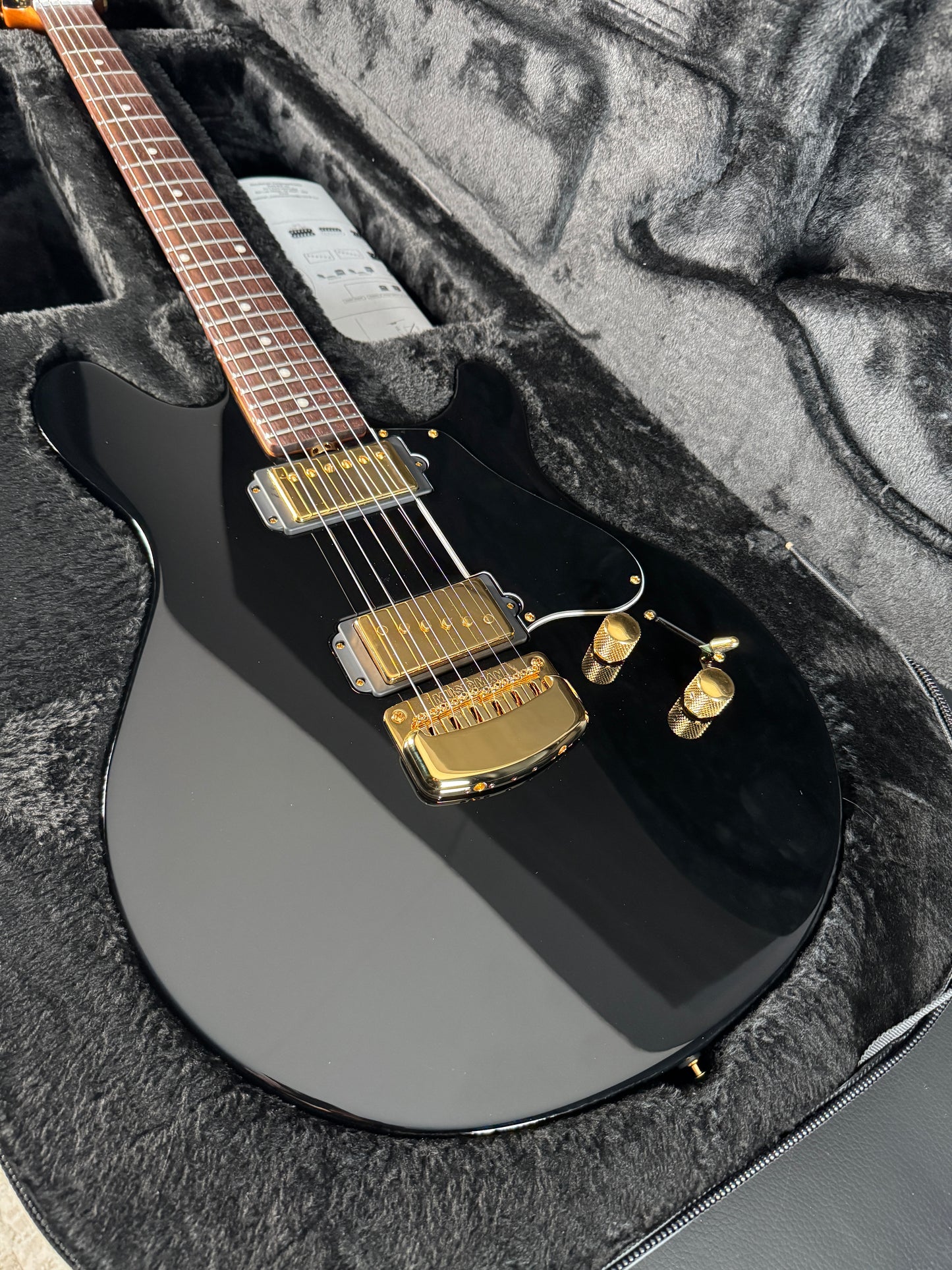 Music Man Valentine Black 6-String (PRE-OWNED)