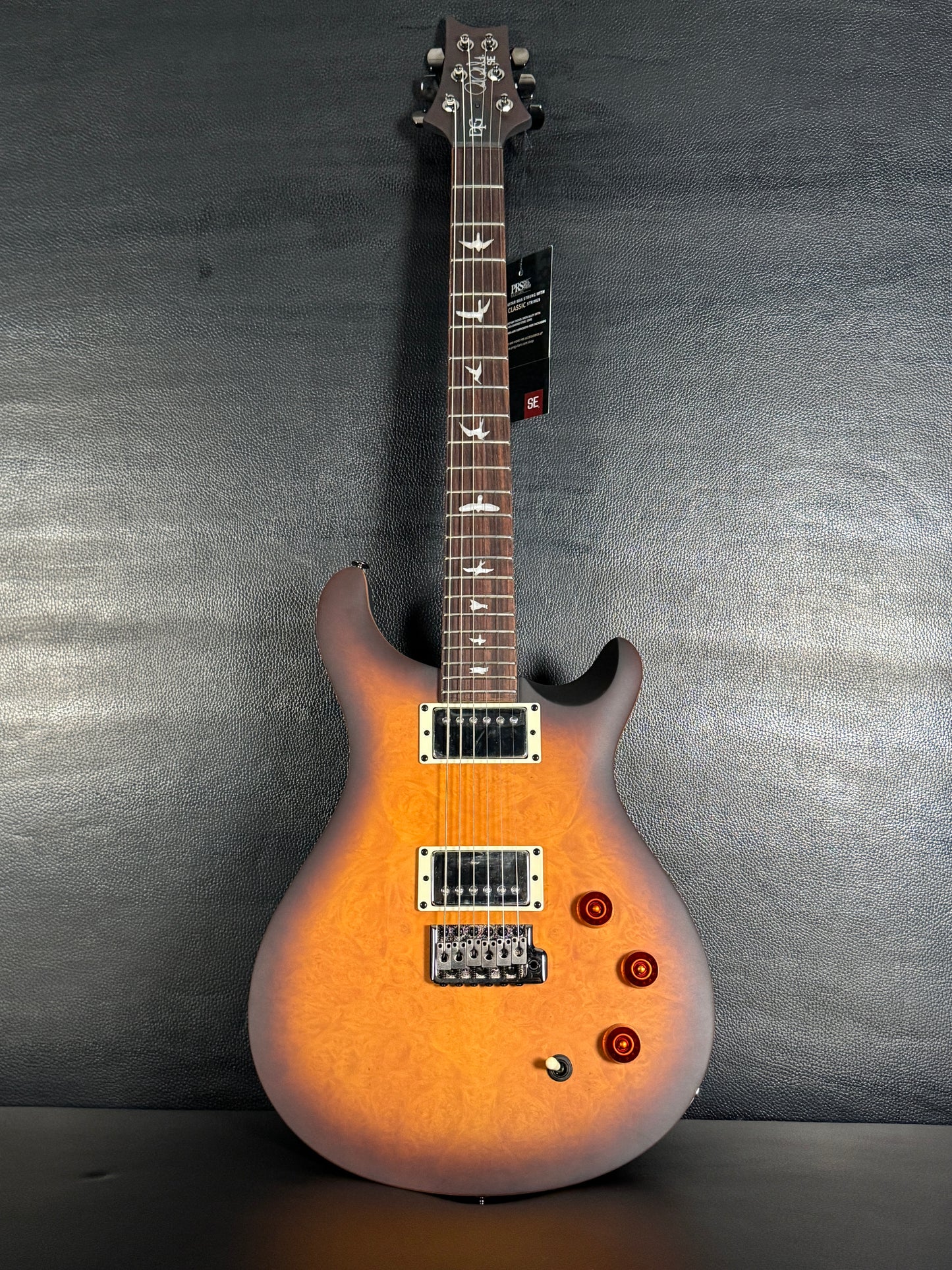 PRS SE DGT Laurel Burl Limited Edition - McCarty Tobacco Burst