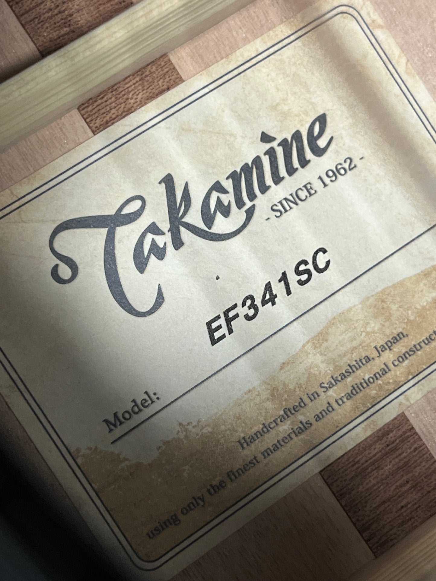 Takamine EF341SC Japan #62060155