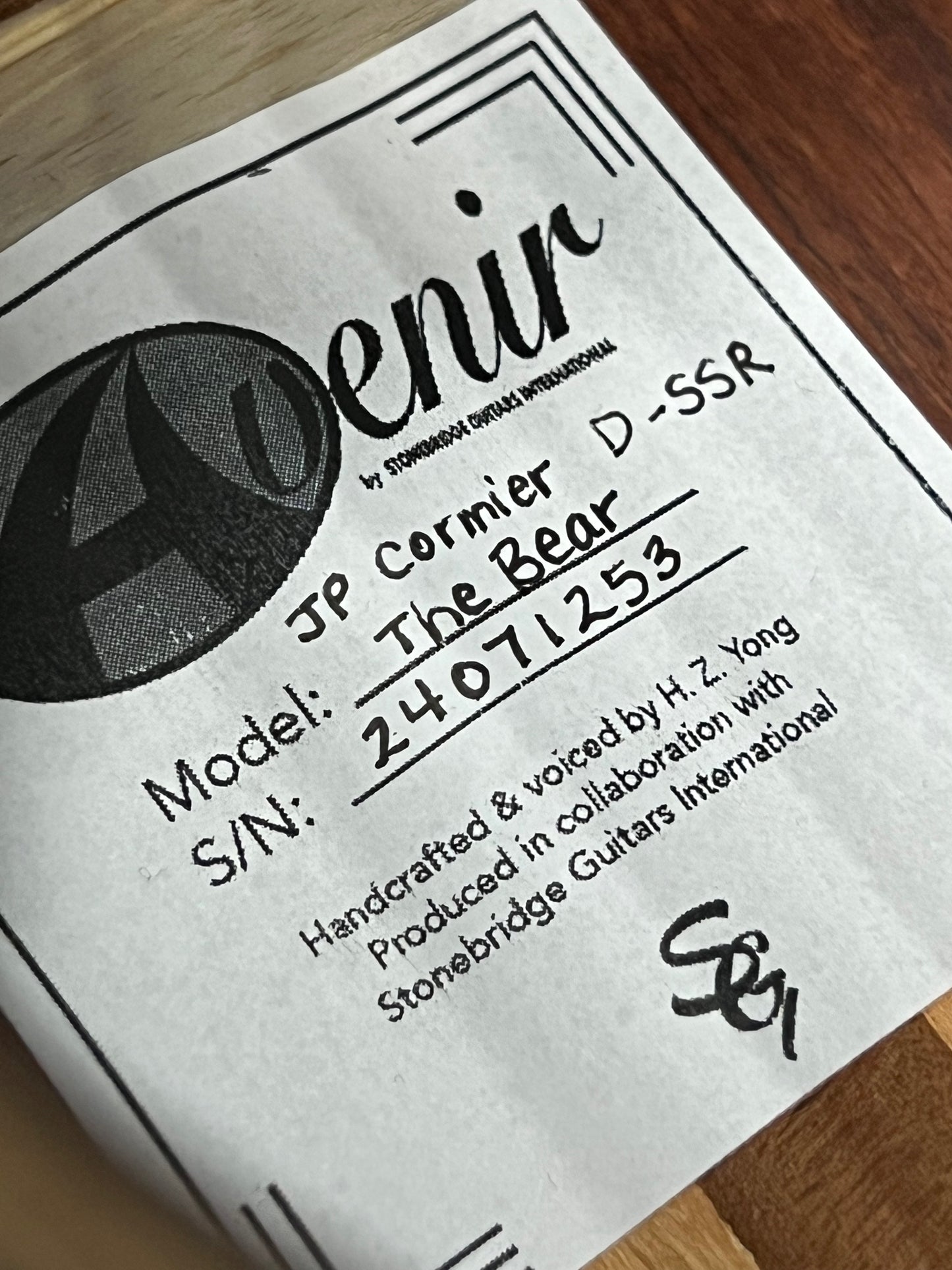 Avenir Vintage J.P. Cormier Signature Model "Bear" #24071253