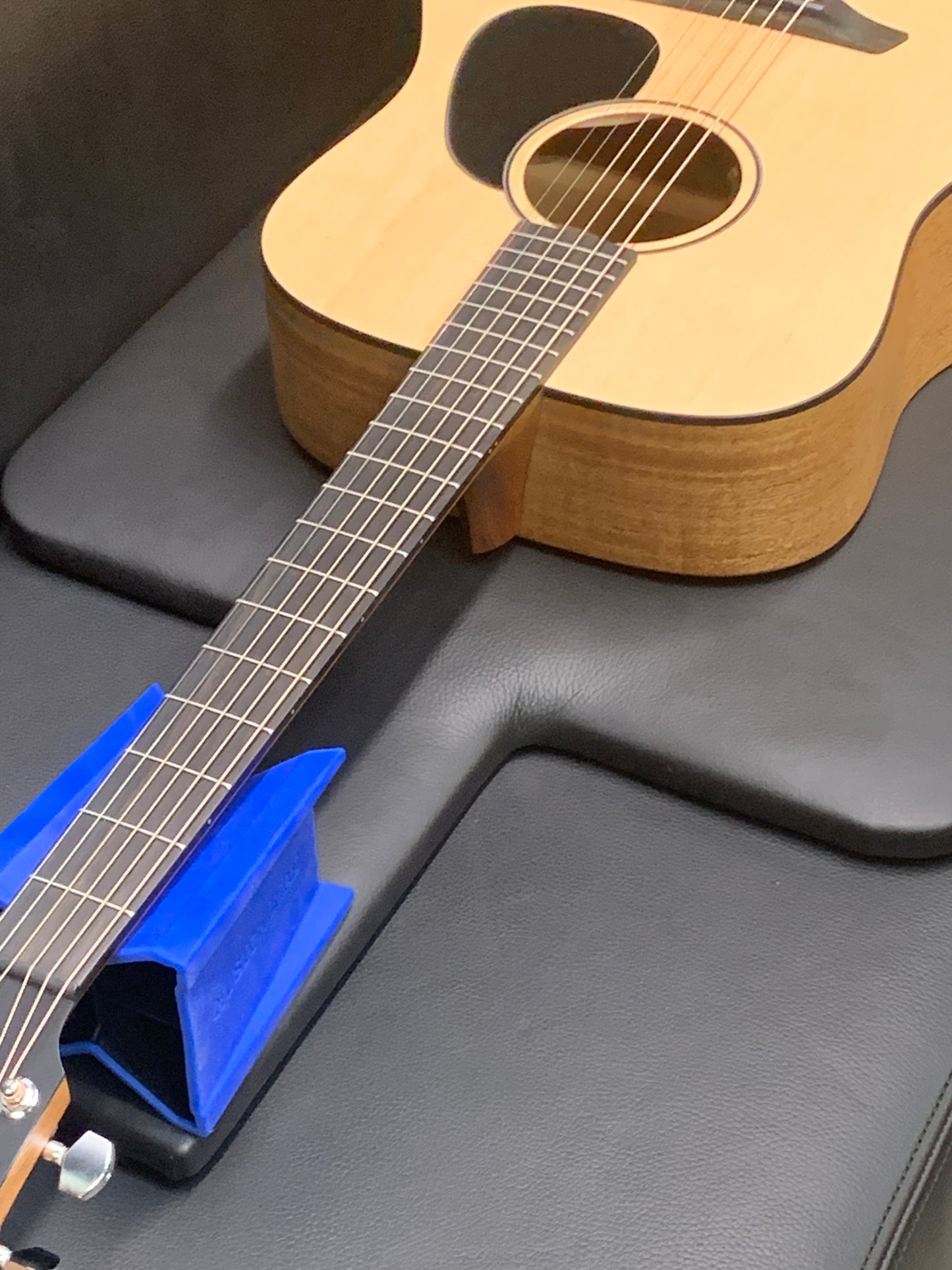 Maison Luxe Guitar Maintenance Work Pad - Real Black Leather
