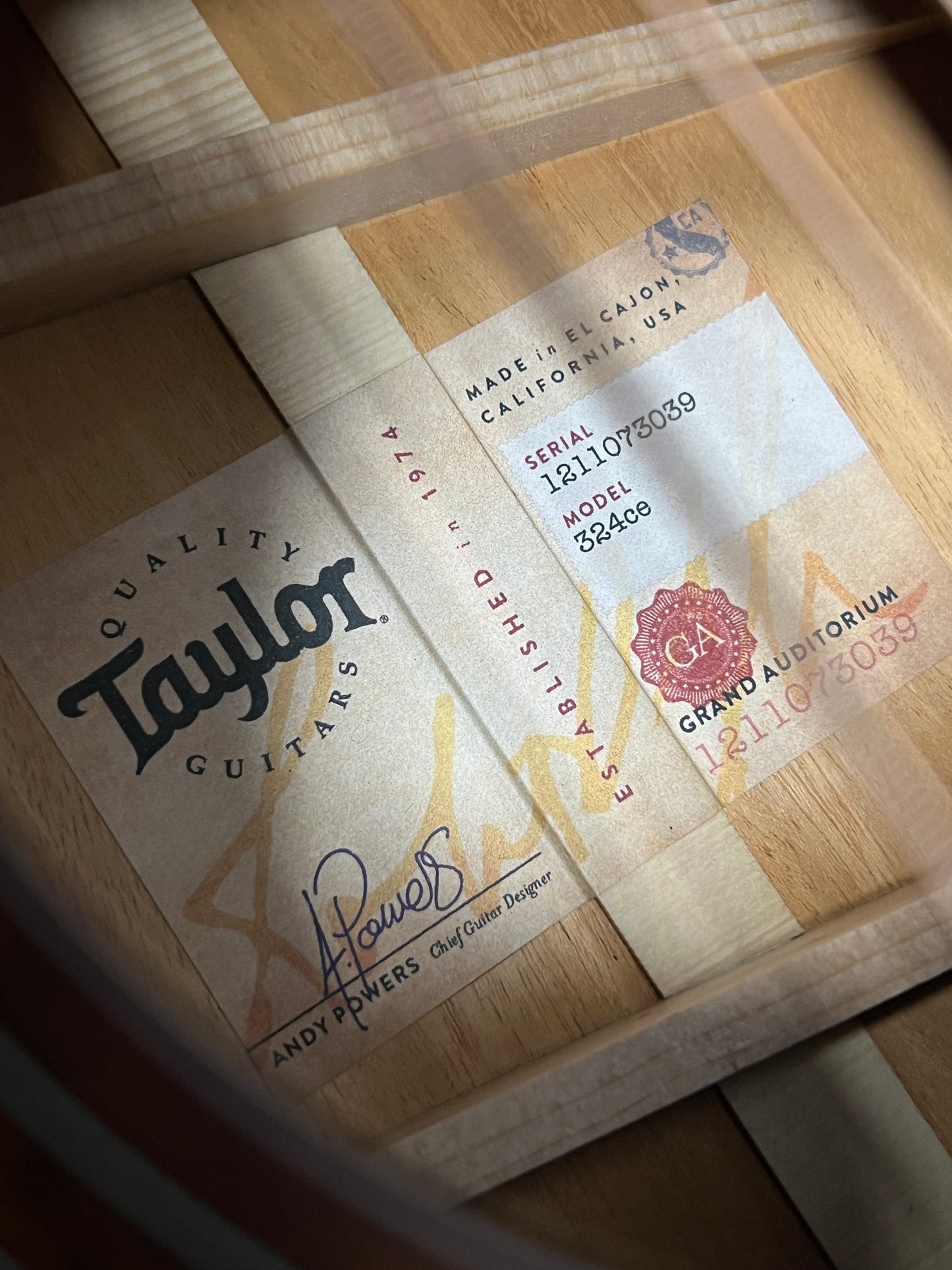 Taylor 324ce Grand Auditorium