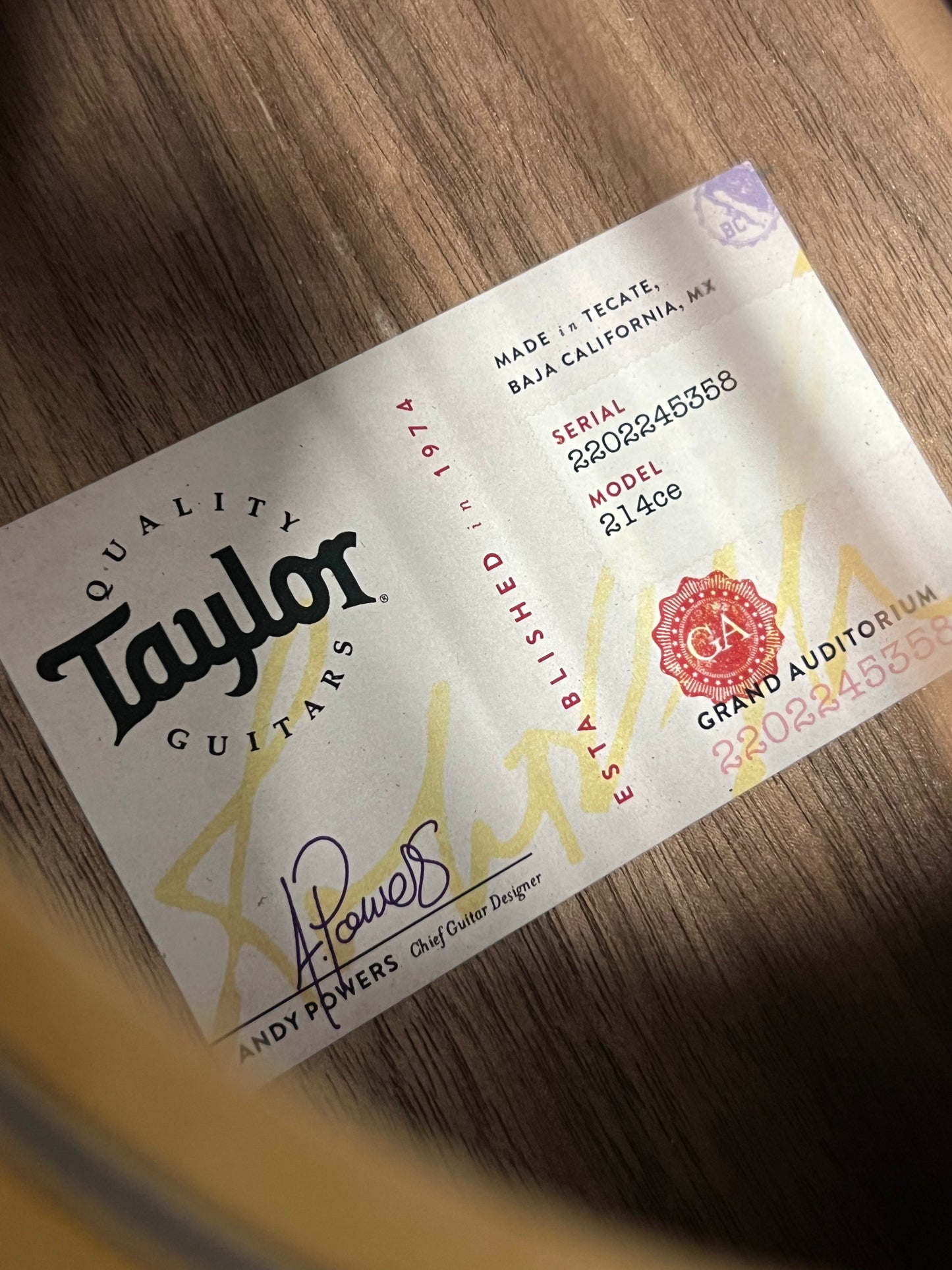 Taylor 214ce Grand Auditorium