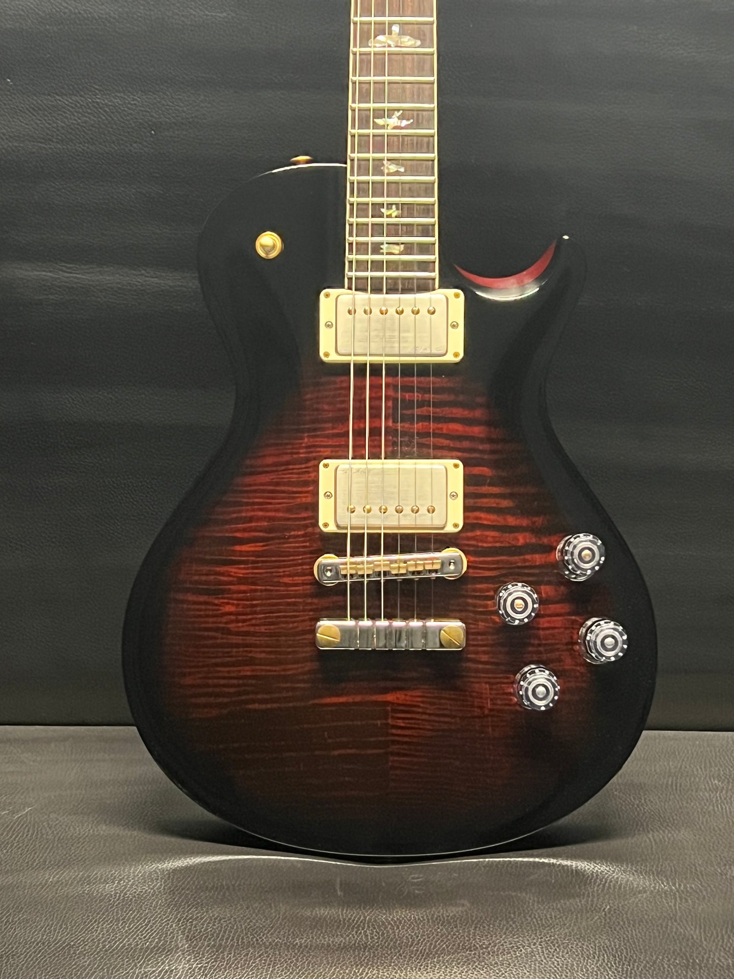 PRS Single Cut 594 Fire Red Smokewrap Burst 10 Top Hybrid Package (PRE-OWNED)