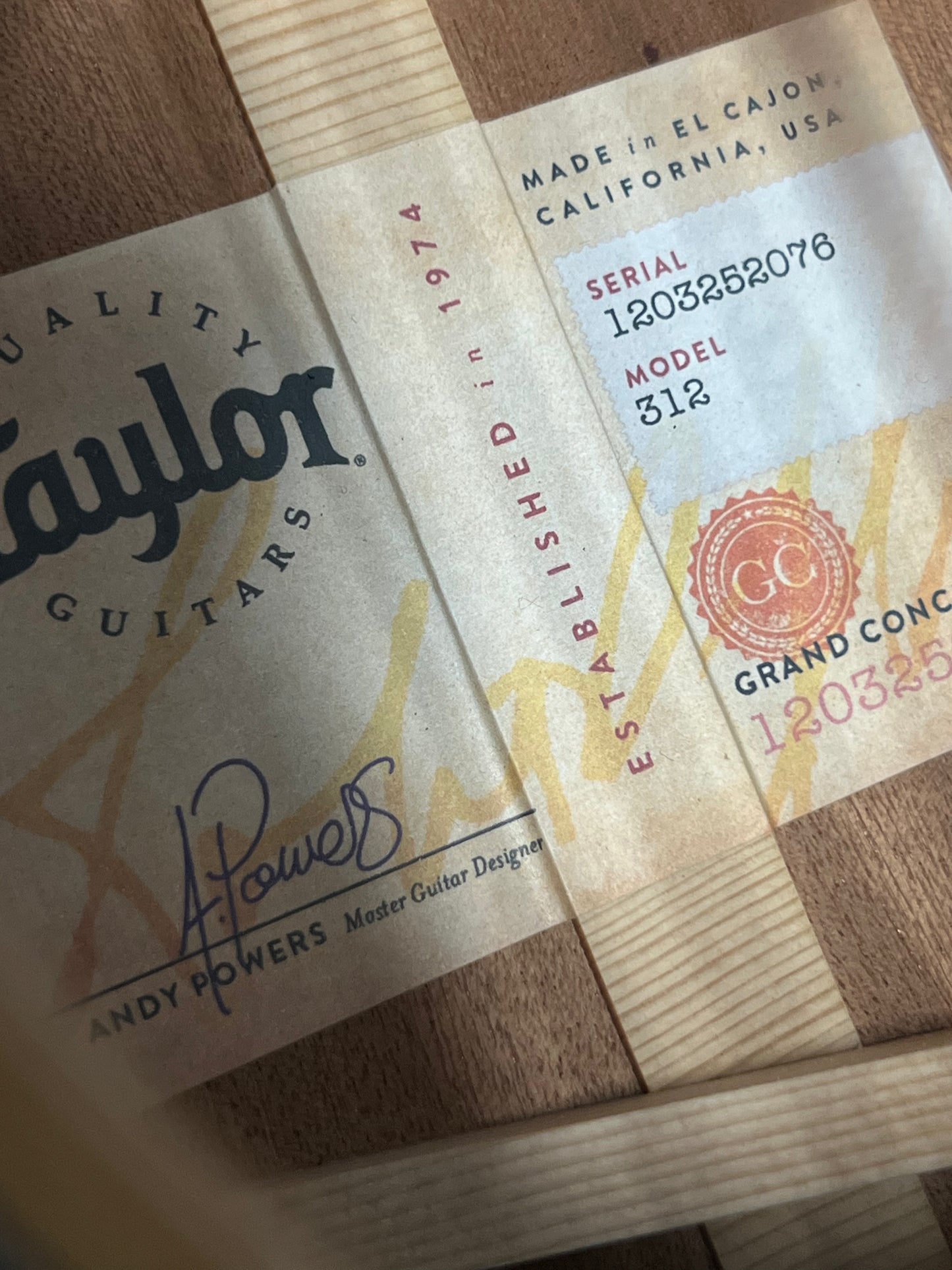Taylor 312 (PRE-OWNED)