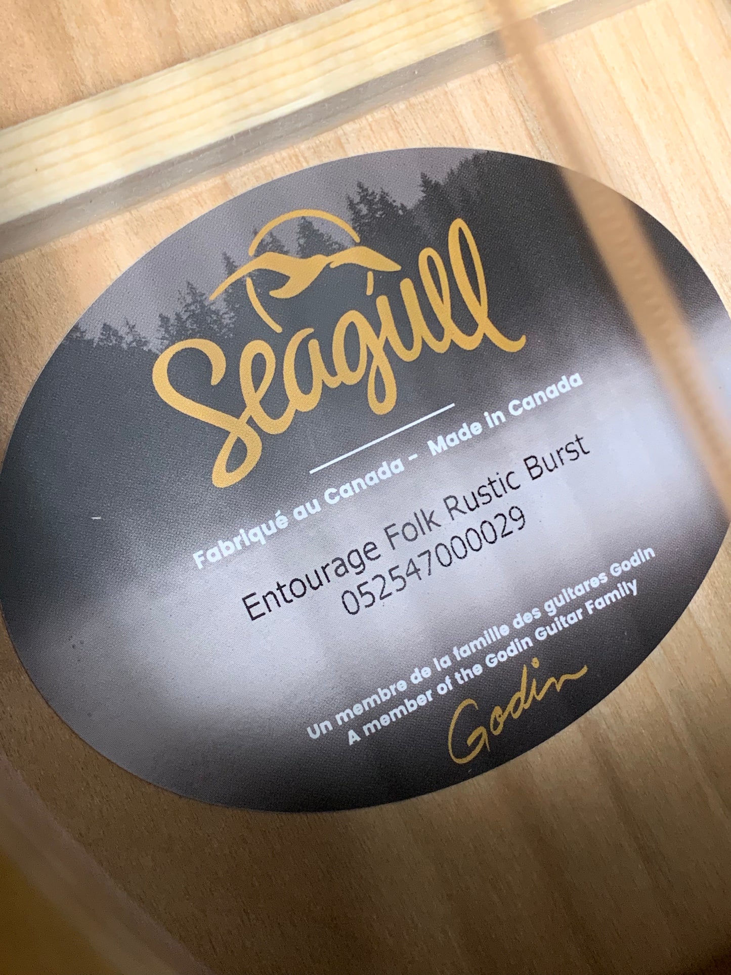Seagull Entourage Folk Rustic Burst Acoustic Guitar #052547000029
