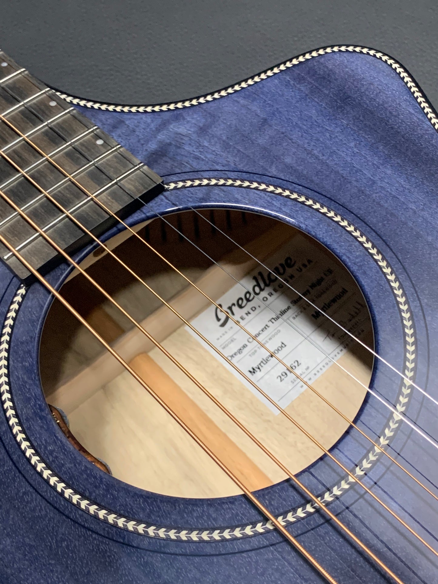 Breedlove Oregon Concert Thinline Stormy Night CE #29162
