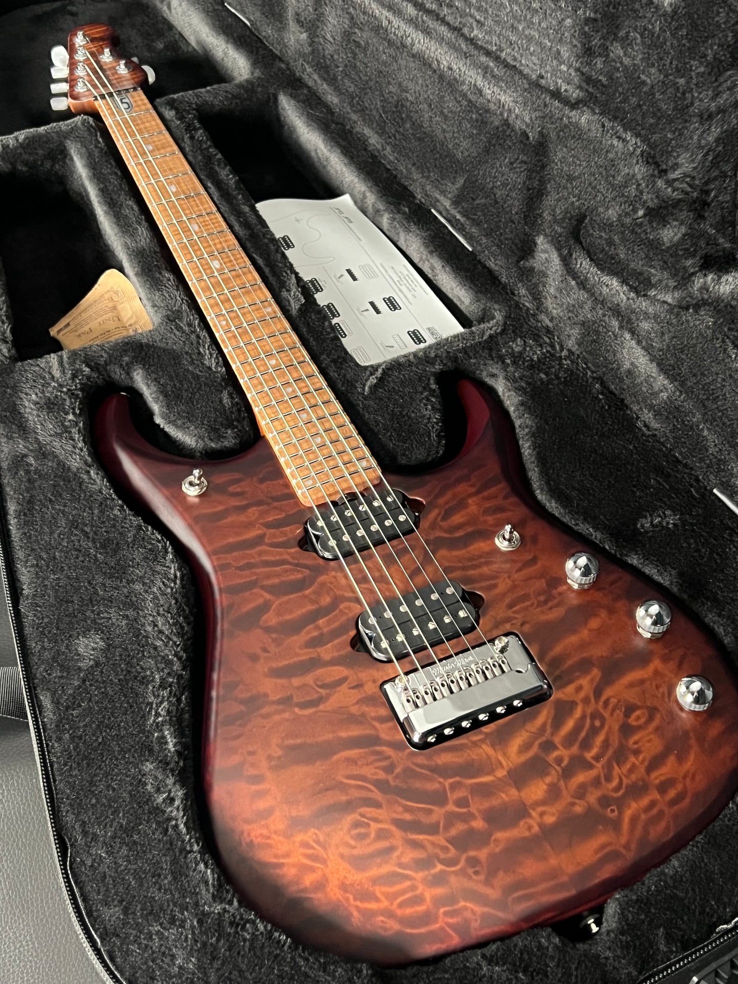 Music Man JP15 Sahara Burst Quilt 6-String