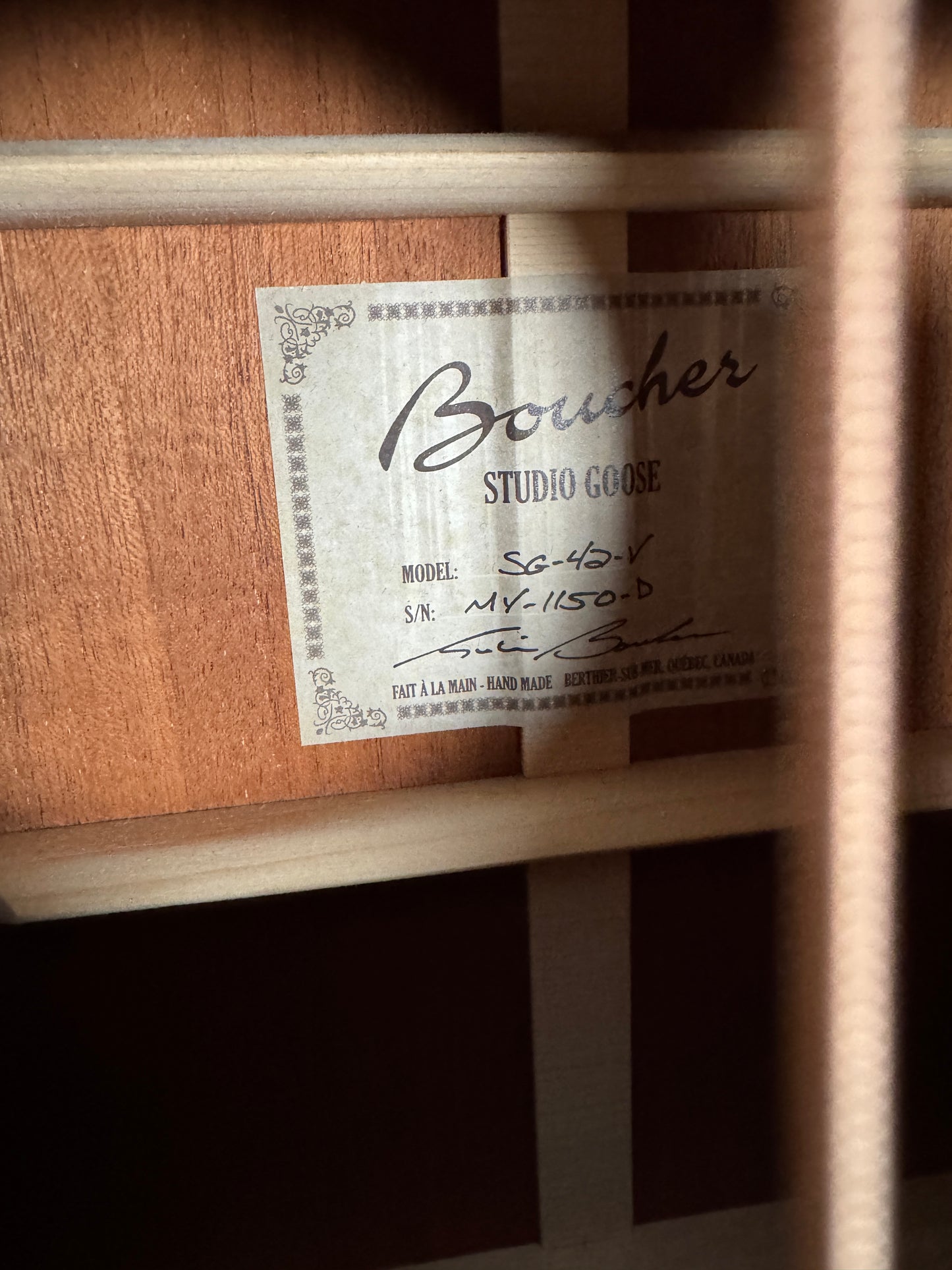 Boucher Studio Goose SG-42-V K&K ( PRE-OWNED)
