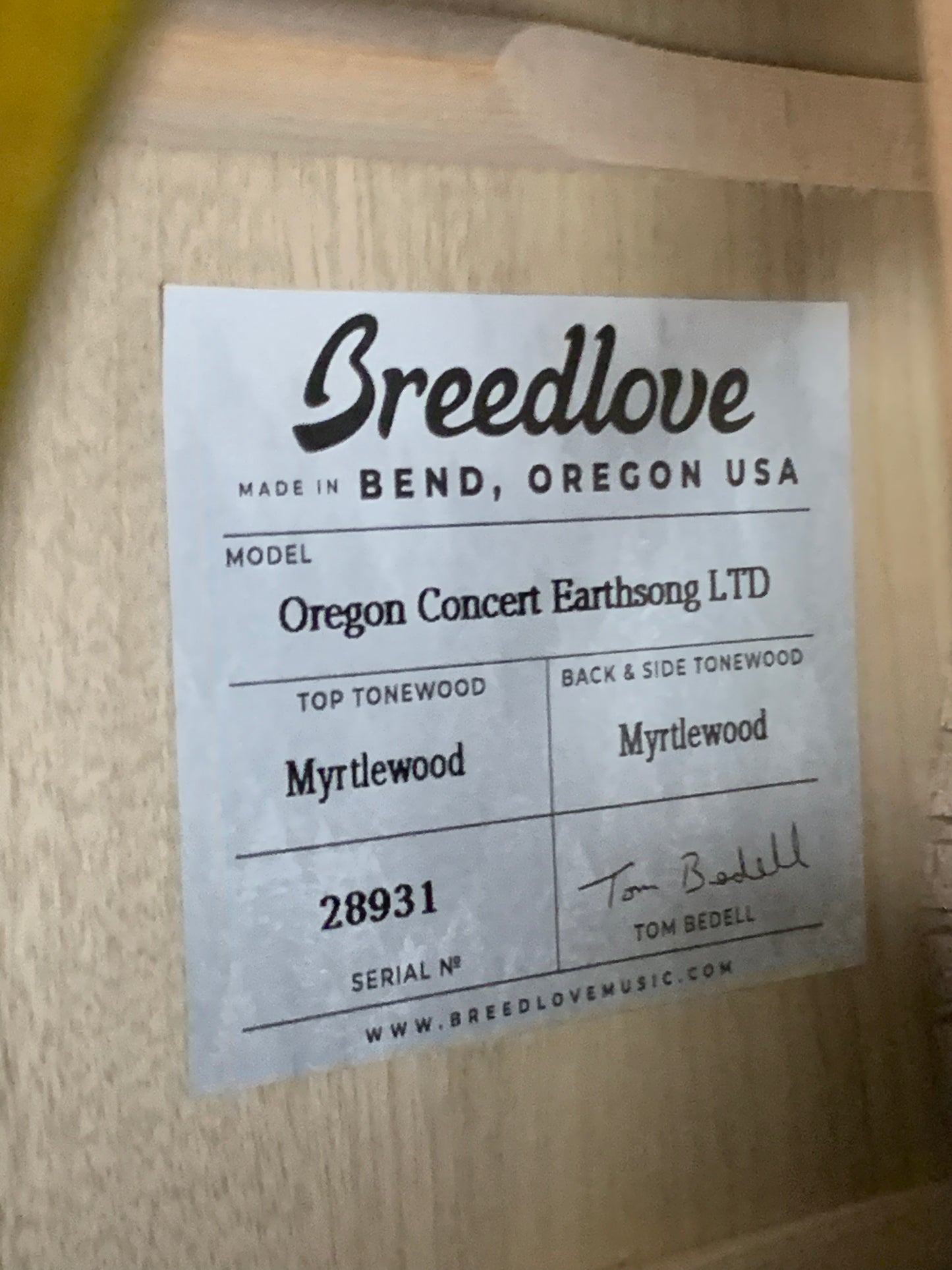 Breedlove Oregon Concert Earthsong LTD (PRE-OWNED)
