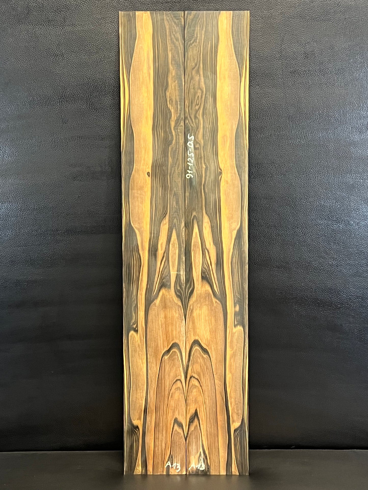 Exotic Figured Ebony Back and Sides Set A13