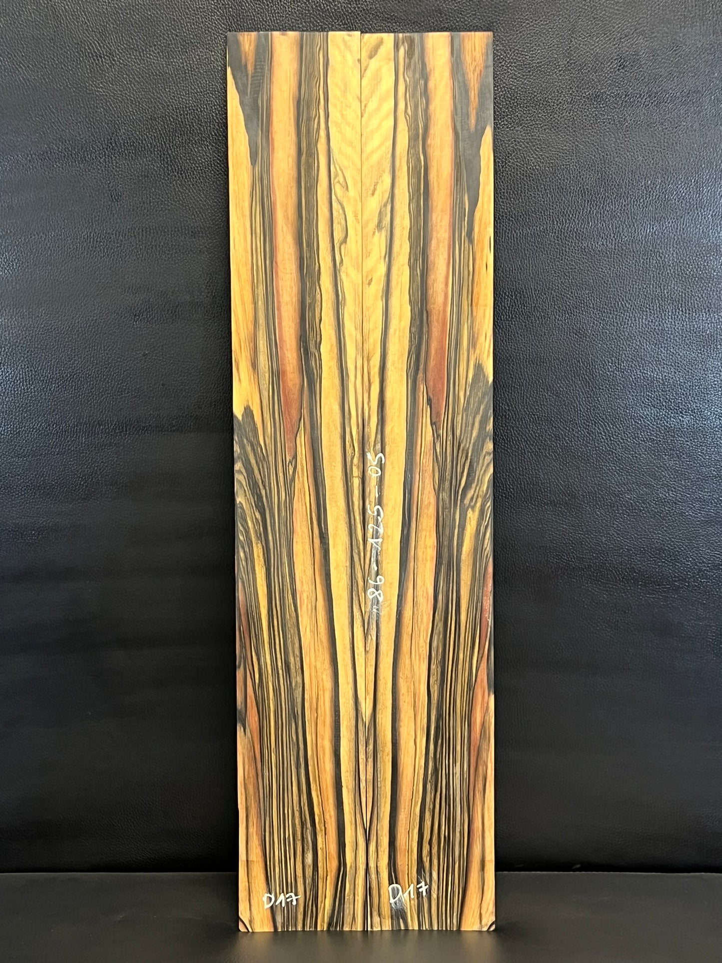 Exotic Pale Moon Figured Ebony Back and Sides Set D17