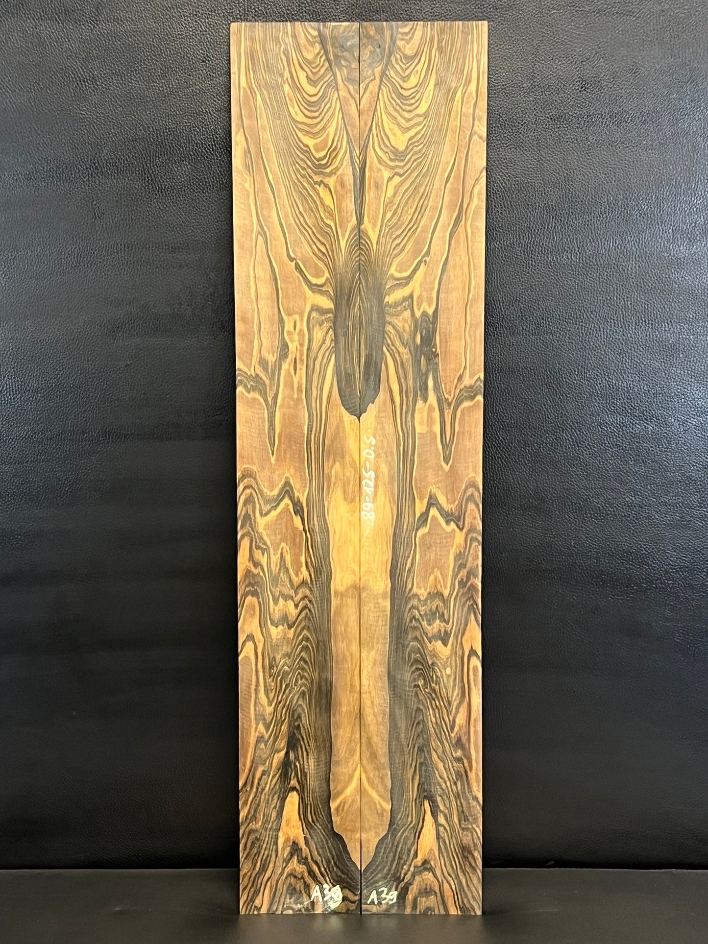 Exotic Figured Ebony Back and Sides Set A39