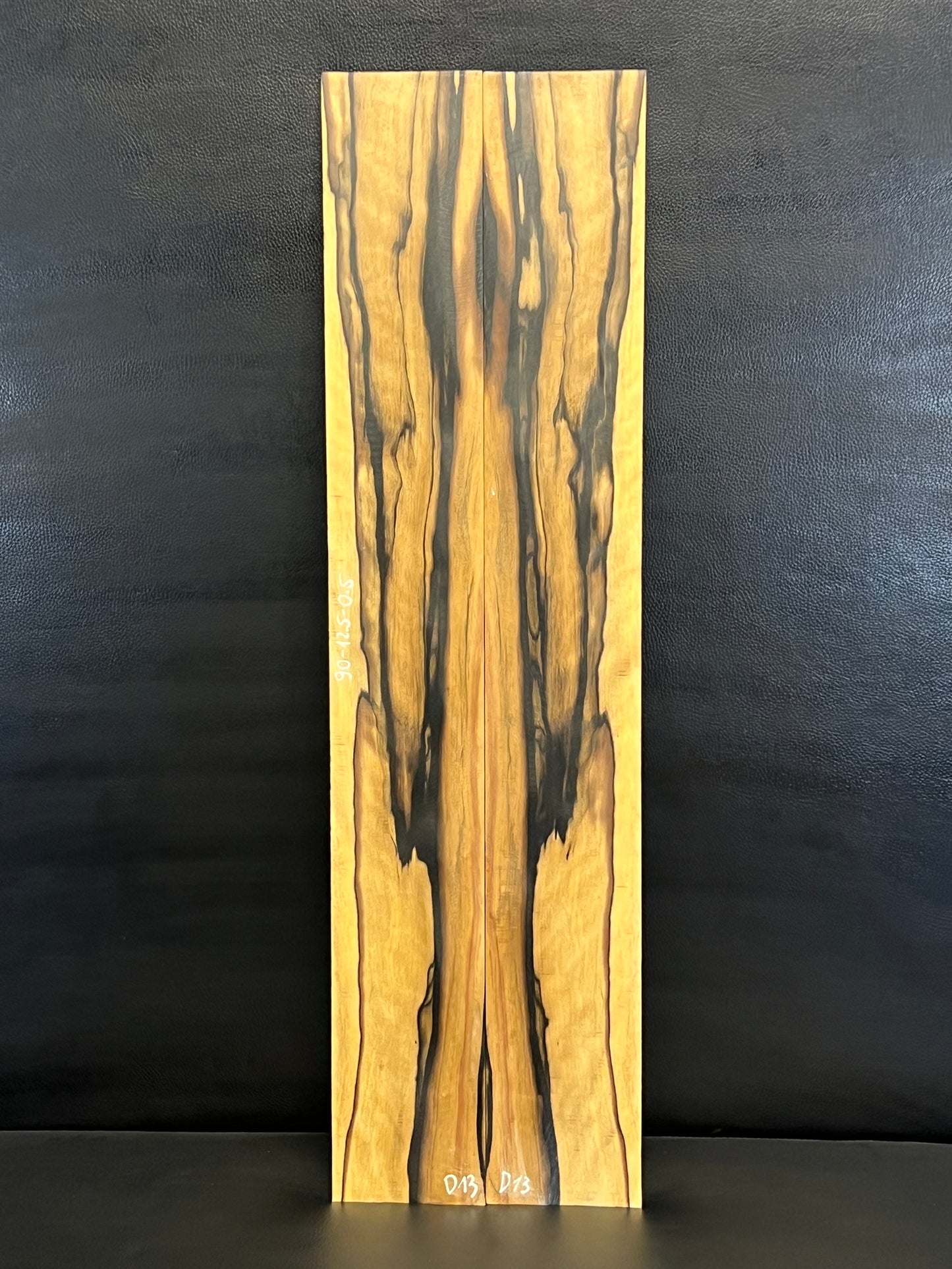 Exotic Ebony Pale Moon Figured Back and Sides Set D13
