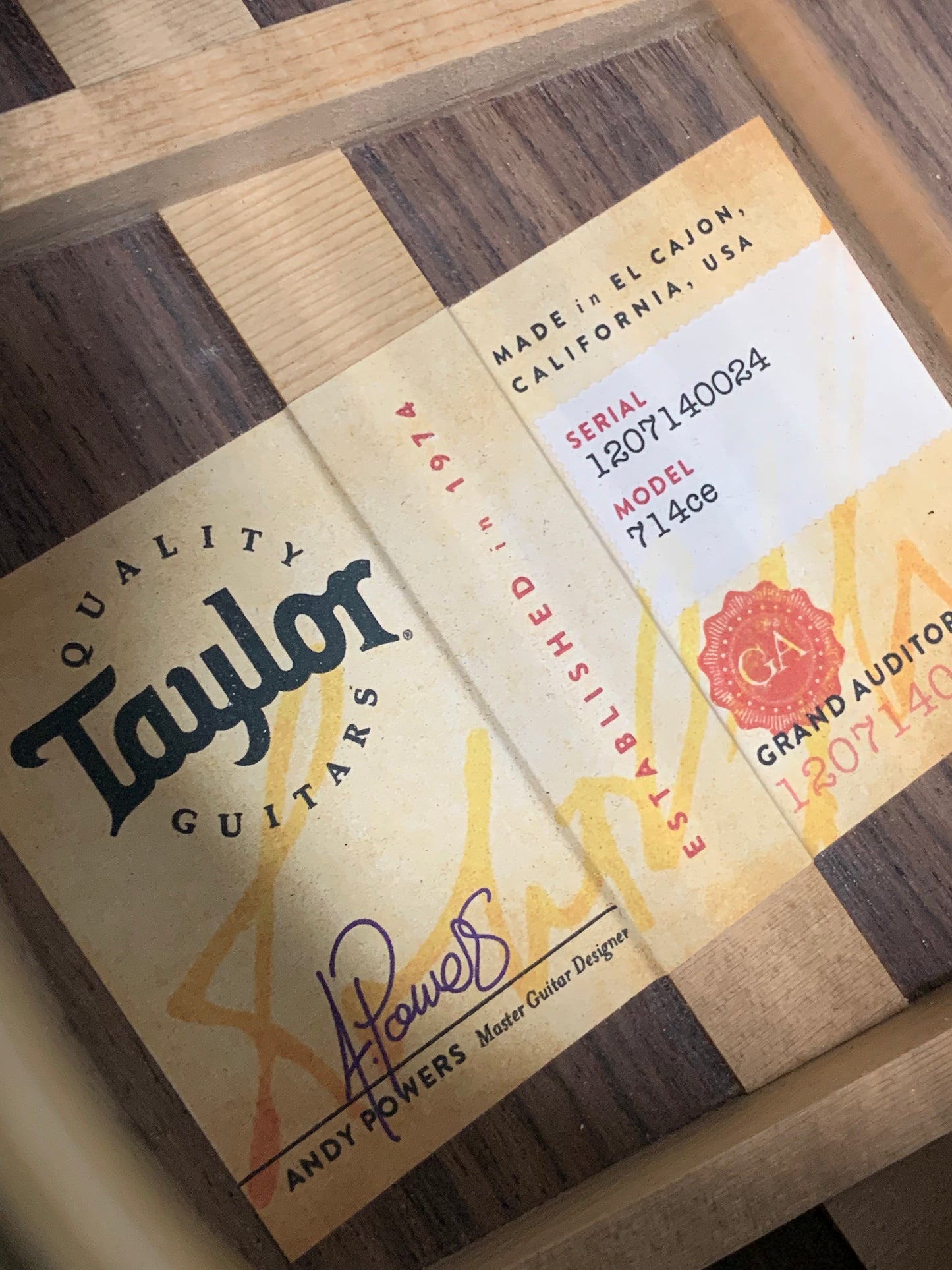 Taylor 714CE 2020 (PRE-OWNED)