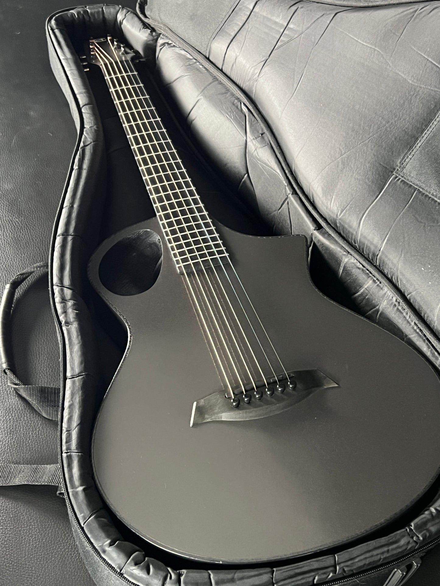 Composite Acoustics Cargo, Gray with Pickup – Travel Guitar (Pre-Owned)