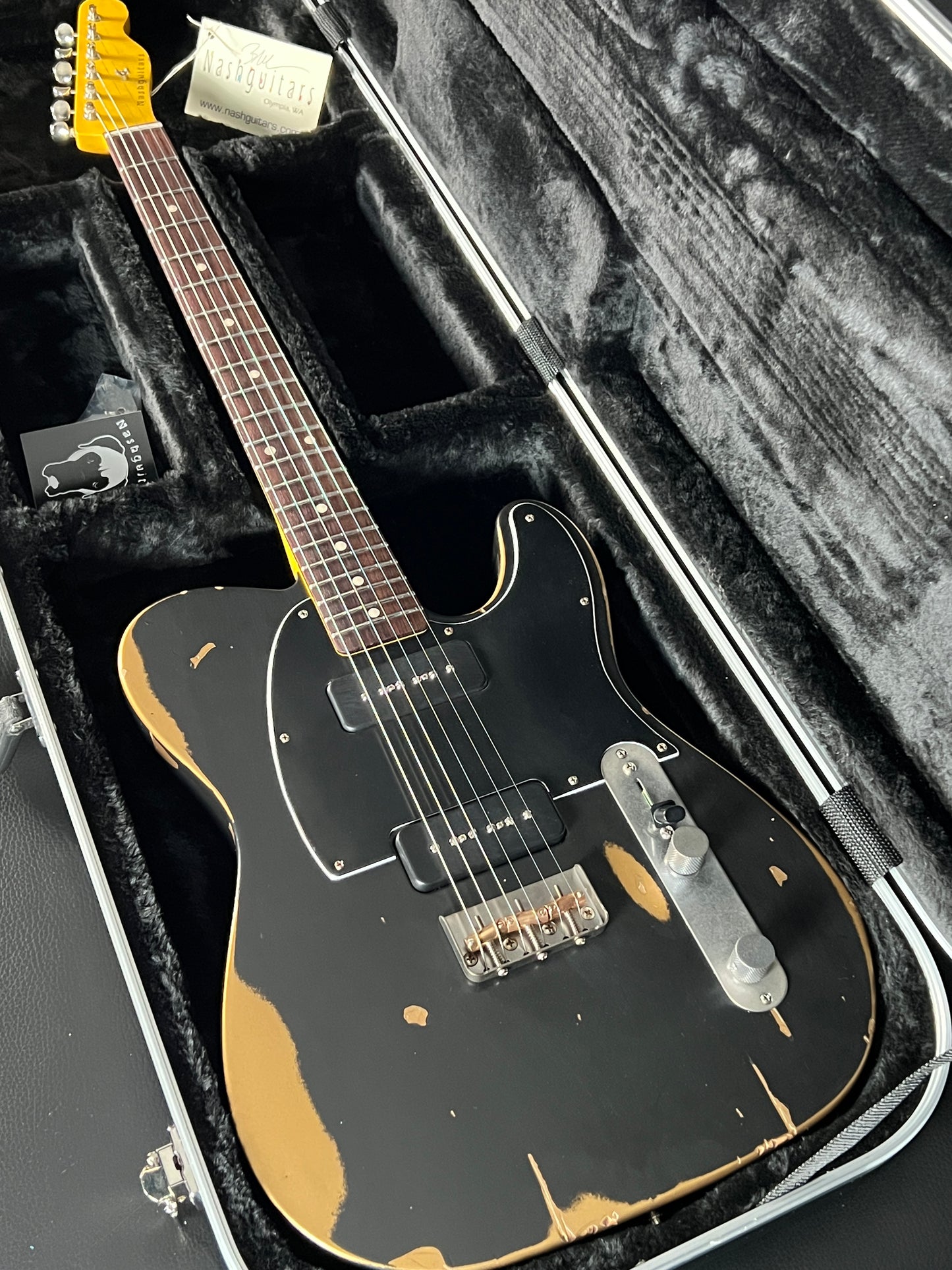 Nash T63 P-90s Blk/Gold (ON HOLD)