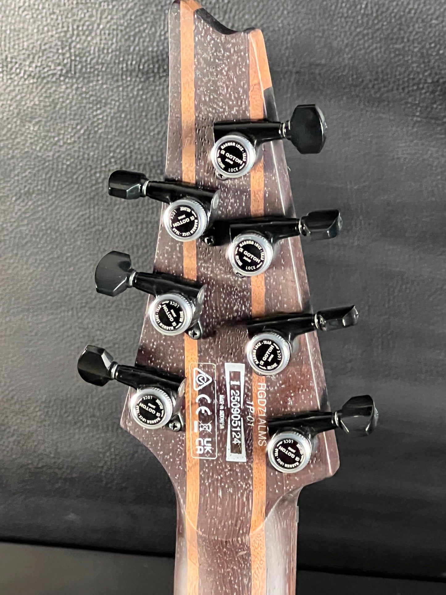 Ibanez RGD Axion Label 7 String Black Aurora Burst Matte RGD71ALMSBAM