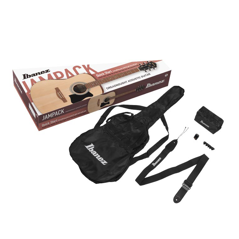 Ibanez V50NJP Jam Pack Dreadnought Acoustic Guitar Package