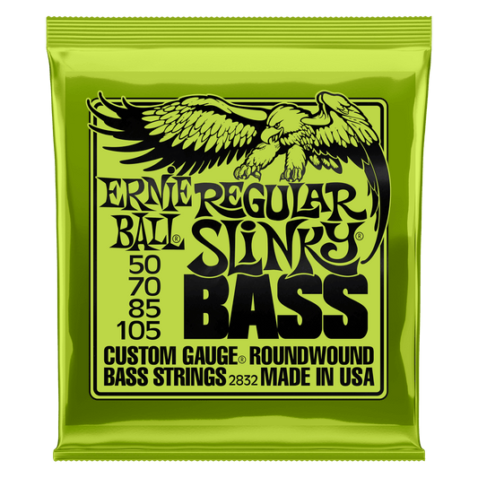 Ernie Ball Regular Slinky Nickel Wound Electric Bass Strings 50-105