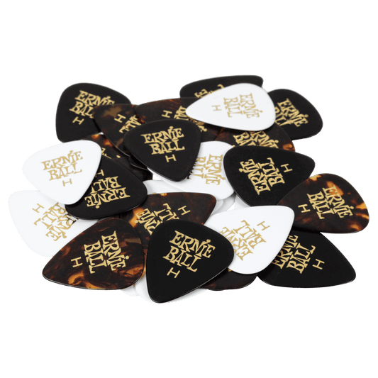 Ernie Ball Cellulose Guitar Picks - Heavy Assorted Colors - 12 Pack