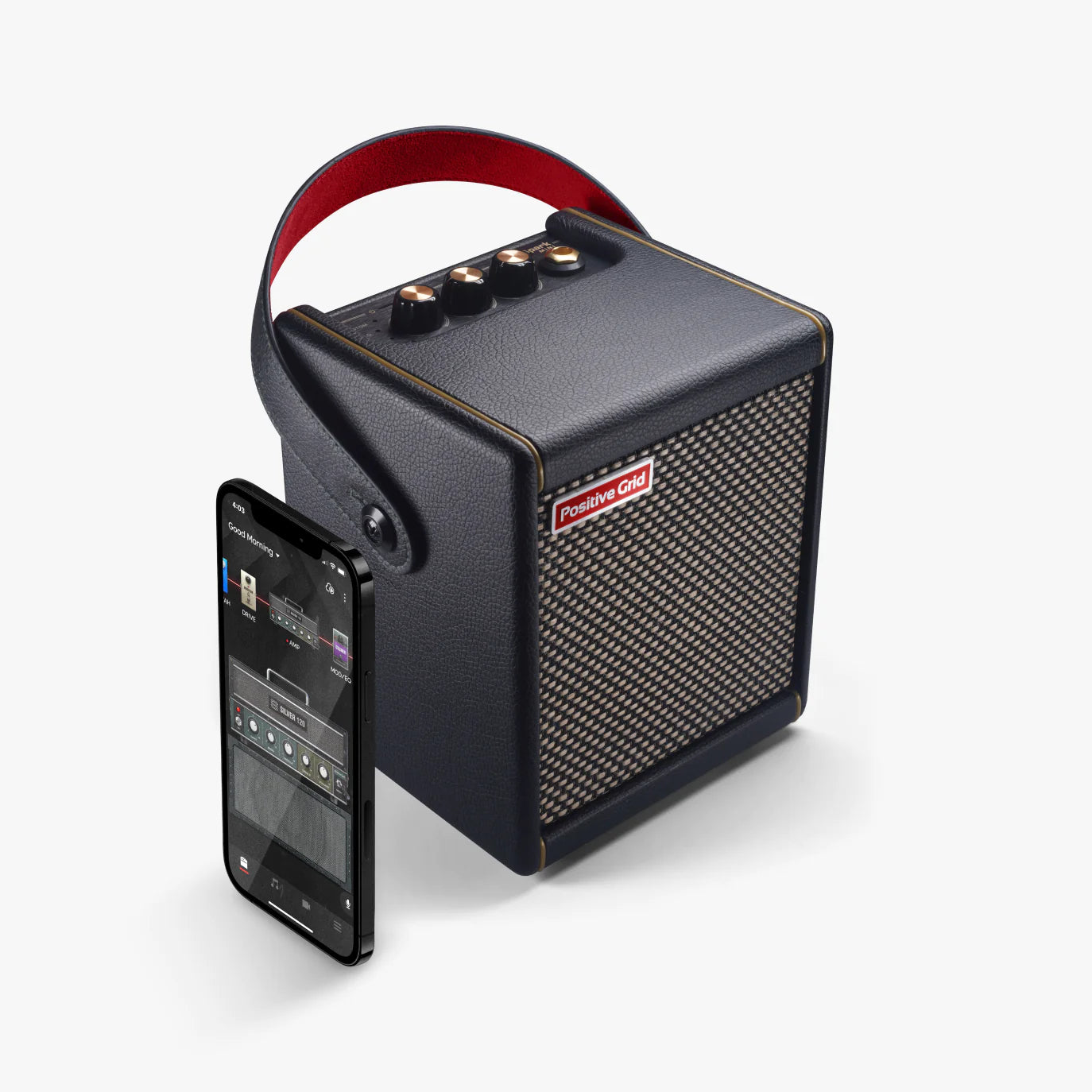 Positive Grid Spark 10-Watt Portable Smart Guitar Amp & Bluetooth Speaker Black