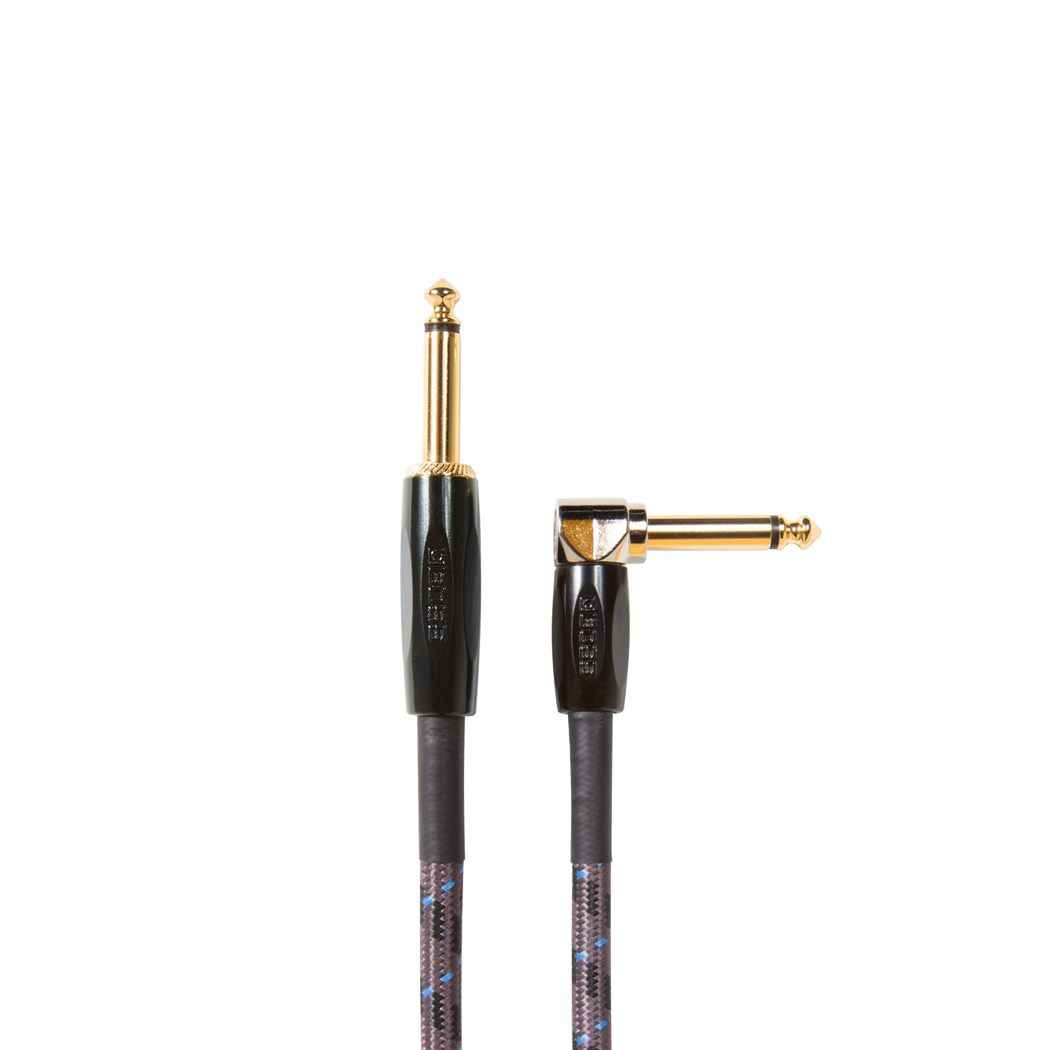 Boss Instrument Cable 1/4'' Straight to Right Angle - 10 ft