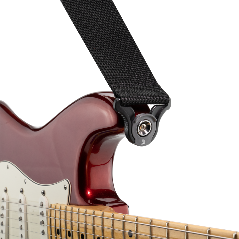 D’Addario Auto Lock Guitar Strap - Black