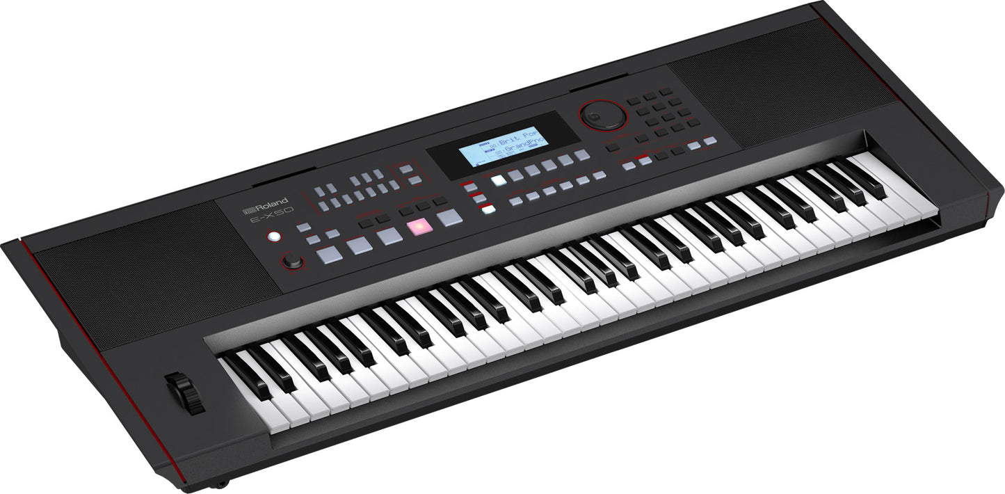 Roland E-X50 61-Key Arranger Keyboard with Speakers