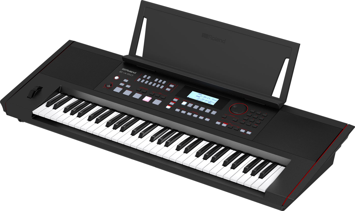 Roland E-X50 61-Key Arranger Keyboard with Speakers
