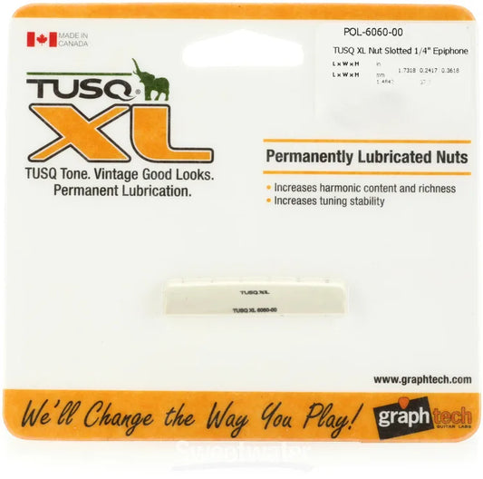 Graph Tech PQL-6060-00 TUSQ XL Epiphone-style Slotted Nut