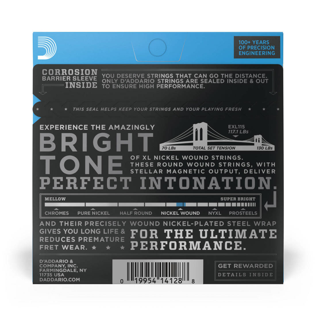 D'Addario EXL115 - Nickel Wound Medium 11-49