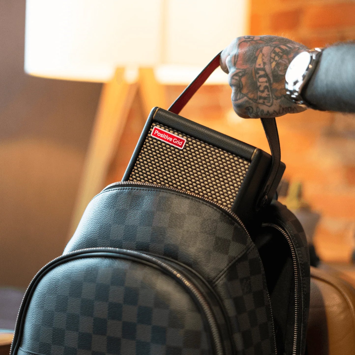Positive Grid Spark 10-Watt Portable Smart Guitar Amp & Bluetooth Speaker Black
