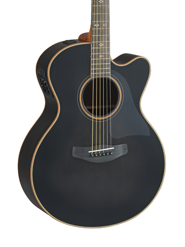 Yamaha CPX1200II Translucent Black Acoustic Guitar w/Gig Back