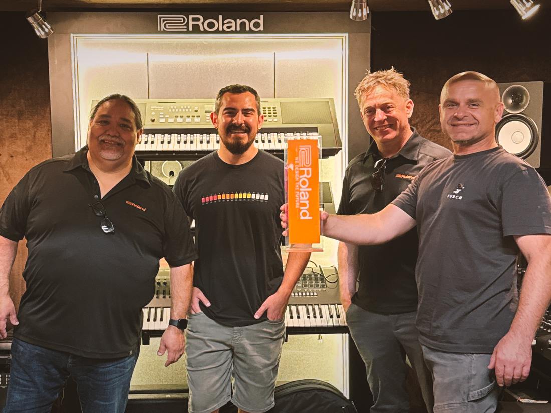 Roland Visit at Guitar HAUS