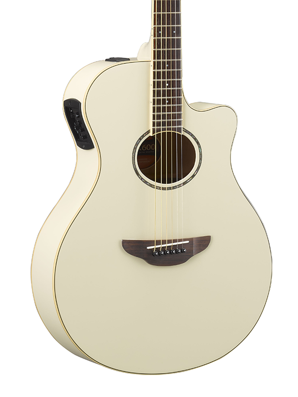 Yamaha APX600 Vintage White Acoustic Guitar