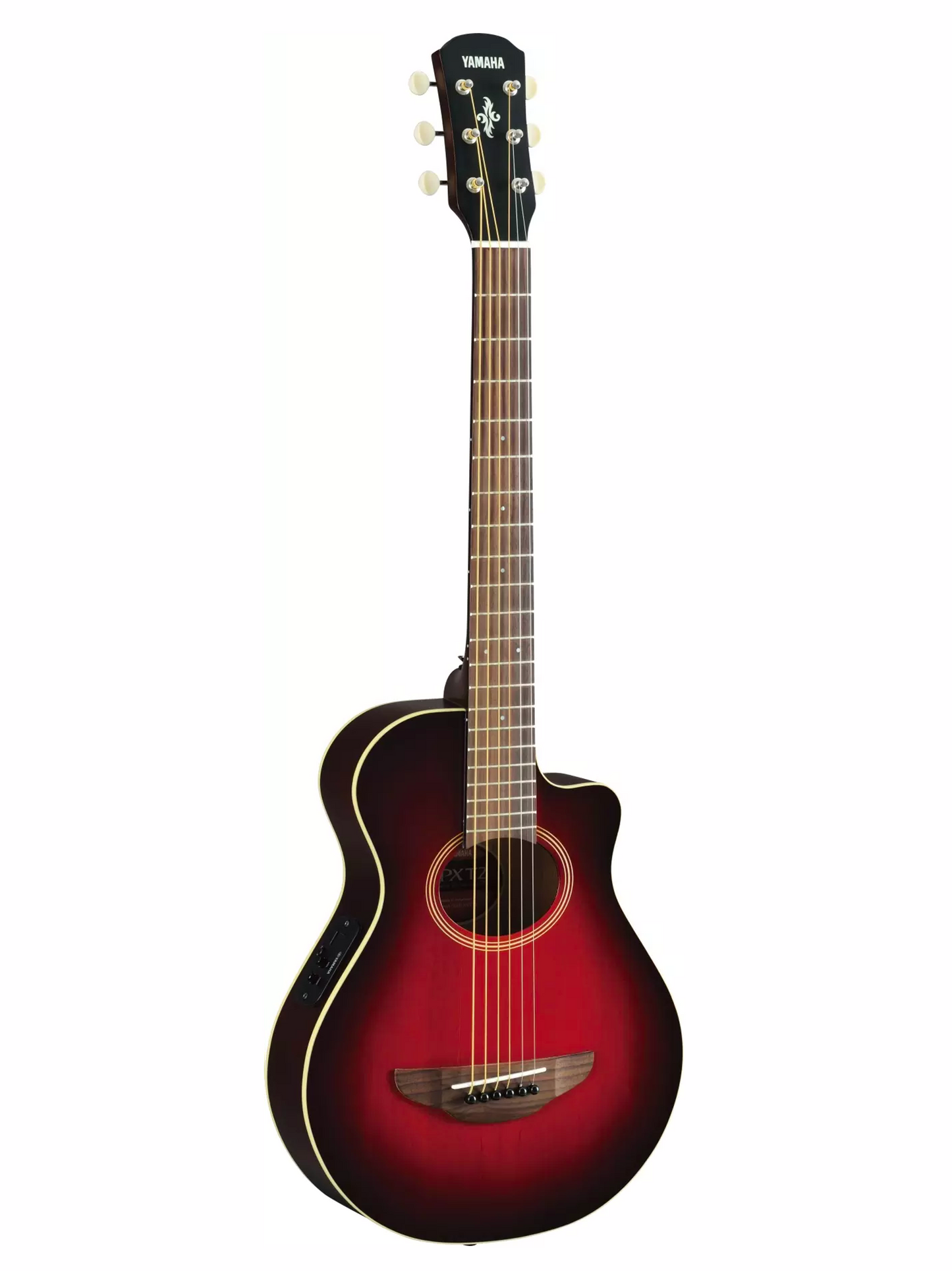 Yamaha 3/4 Size Acoustic/Electric Guitar Dark Red Burst