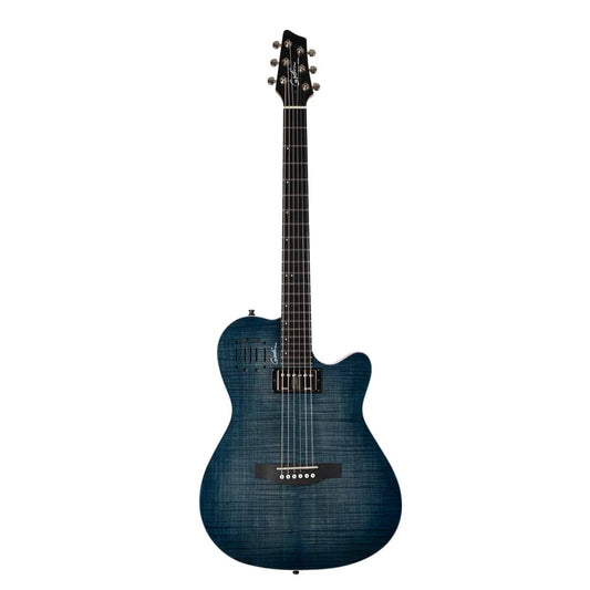 Godin A6 ULTRA Denim Blue Flame Acoustic Electric