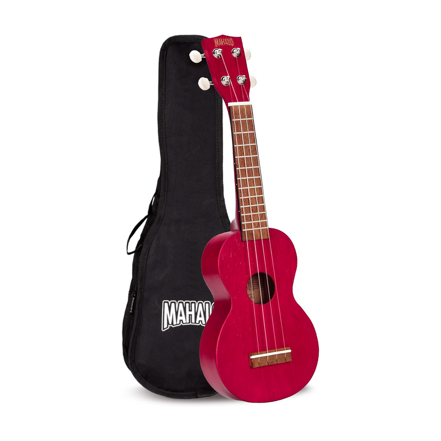 Mahalo Ukulele Transparent Red