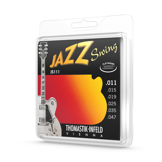Thomastik-Infeld Jazz Swing JS111 (11-47) Flatwound Guitar Strings