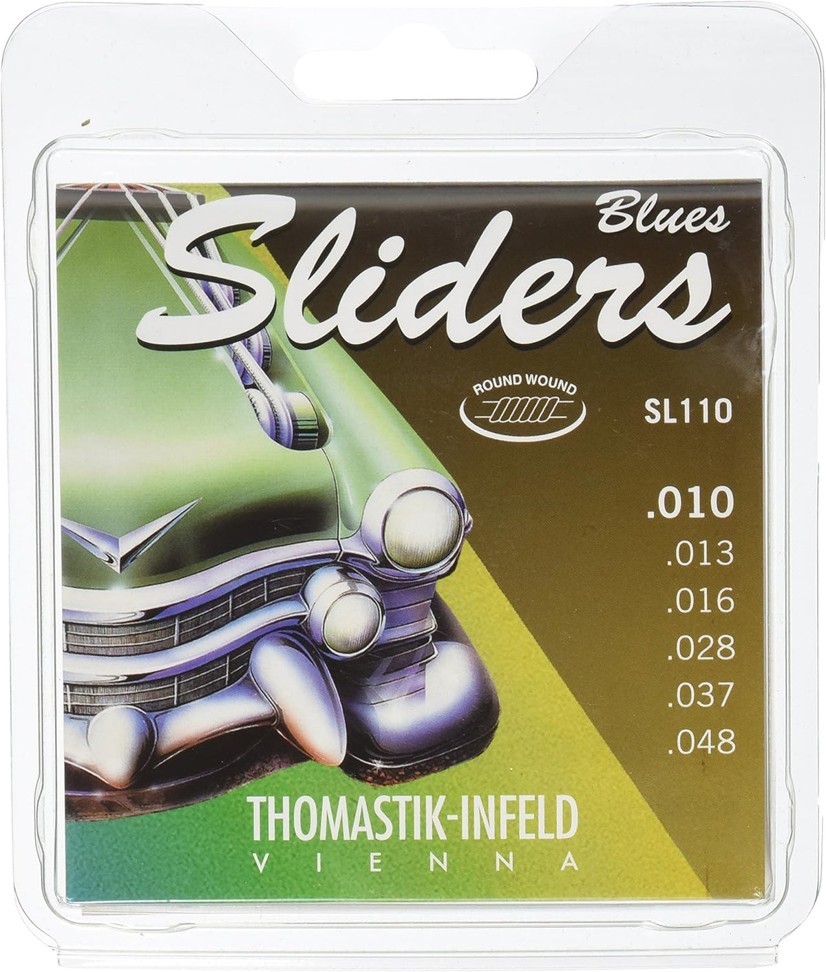 Sl110 Thomastik‑Infeld SL110 Blues Sliders Electric Guitar Strings (10–48 ...